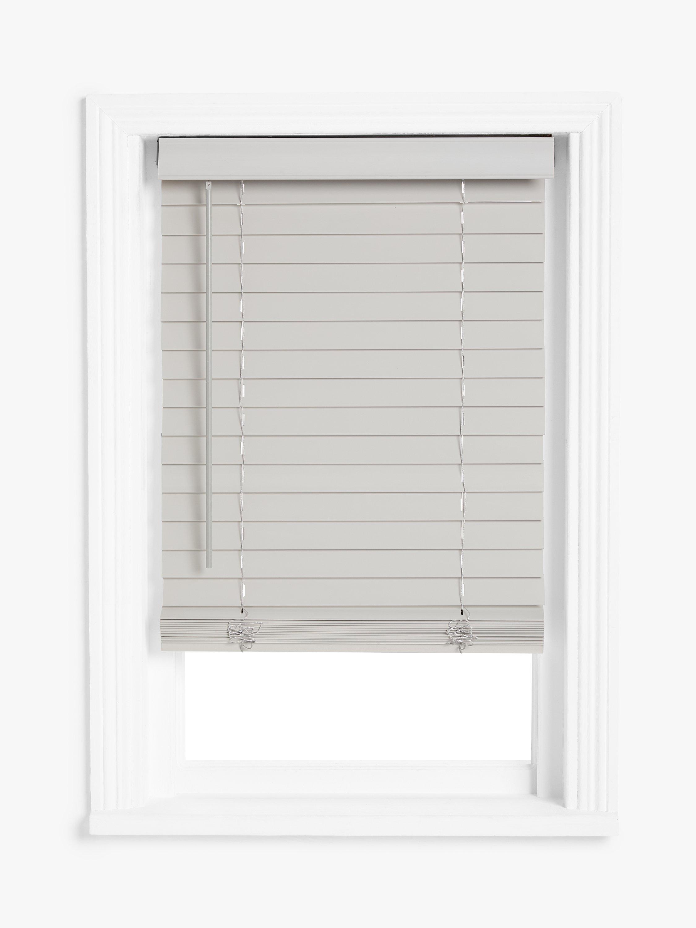 John Lewis Cordless Faux Wood Venetian Blind, 50mm