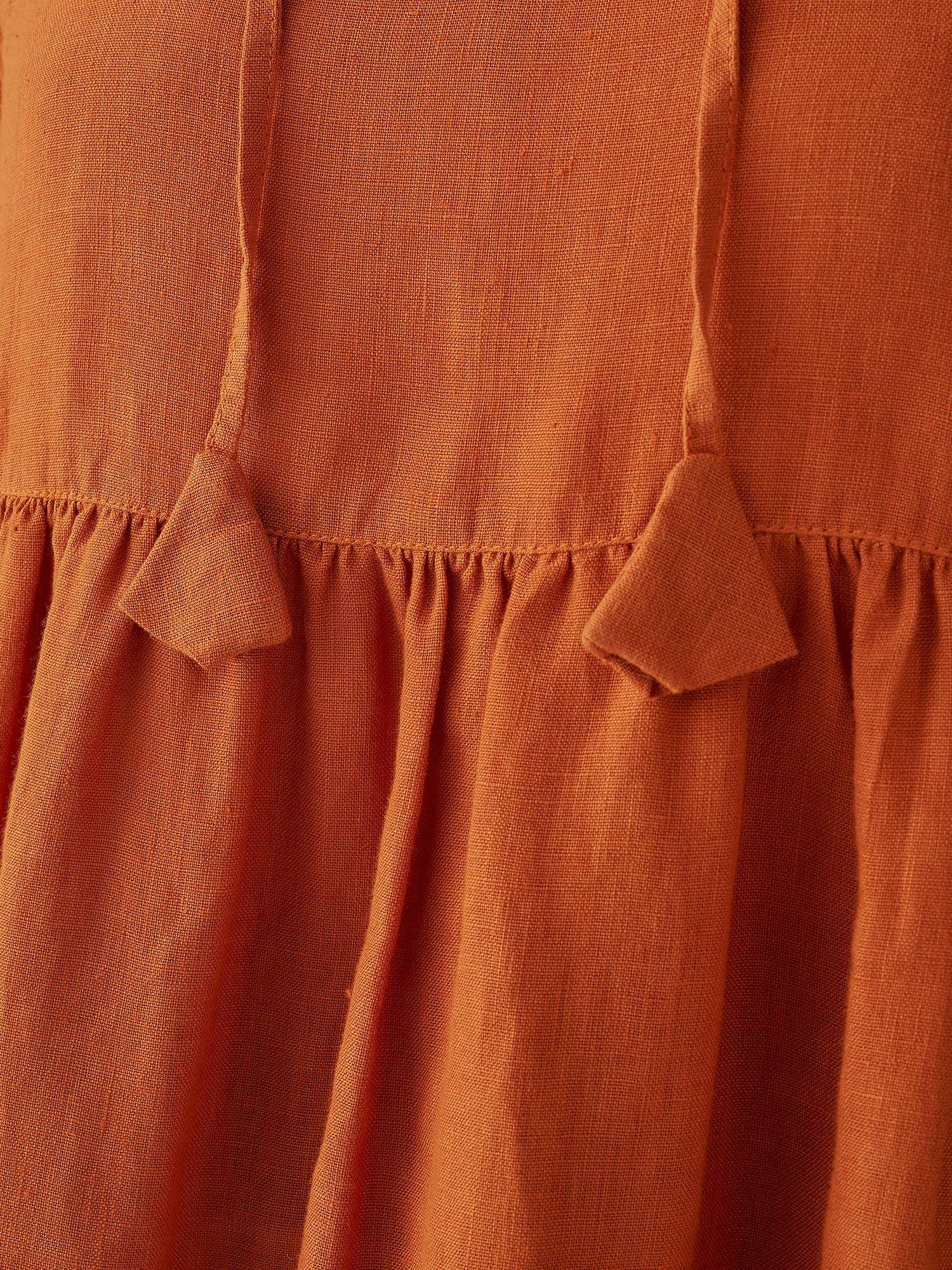 Toast Garment Dye Linen Dress, Orange