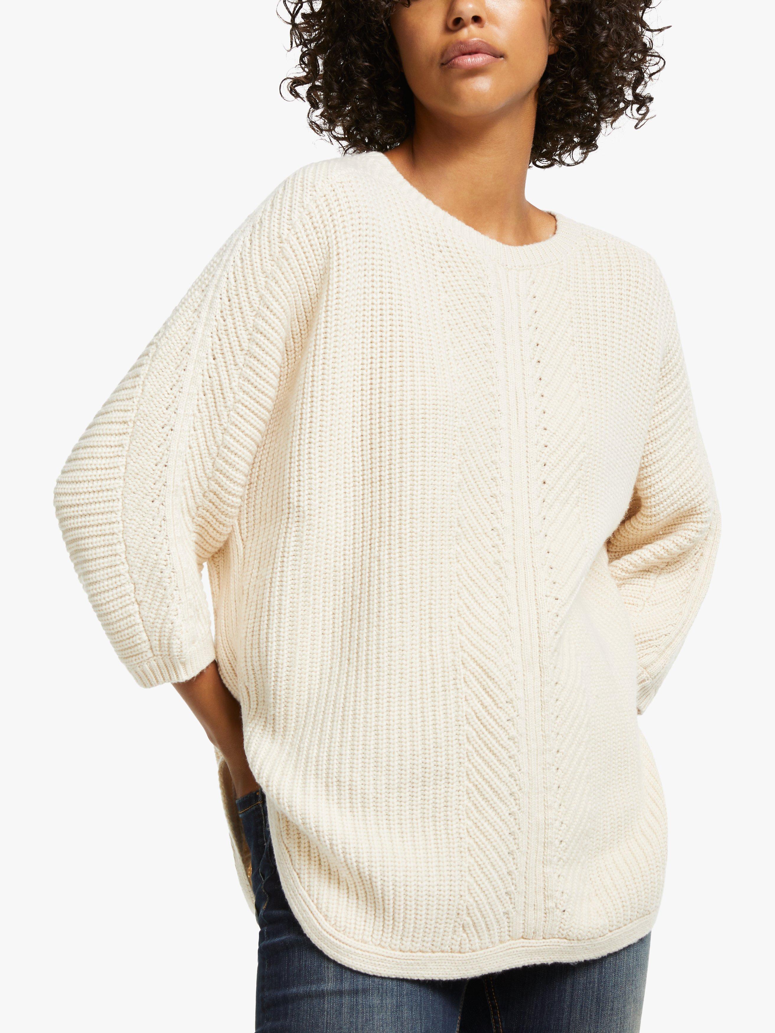 AND/OR Sandy Cocoon Knit Jumper, Cream