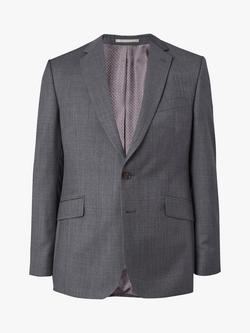 Jaeger Wool Regular Fit Texture Suit Jacket, Grey, Grey