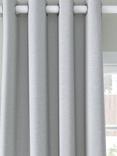 John Lewis Premium Faux Silk Slub Pair Blackout Lined Eyelet Curtains