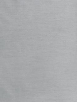 John Lewis Premium Faux Silk Slub Pair Blackout Lined Eyelet Curtains - view 2, Silver