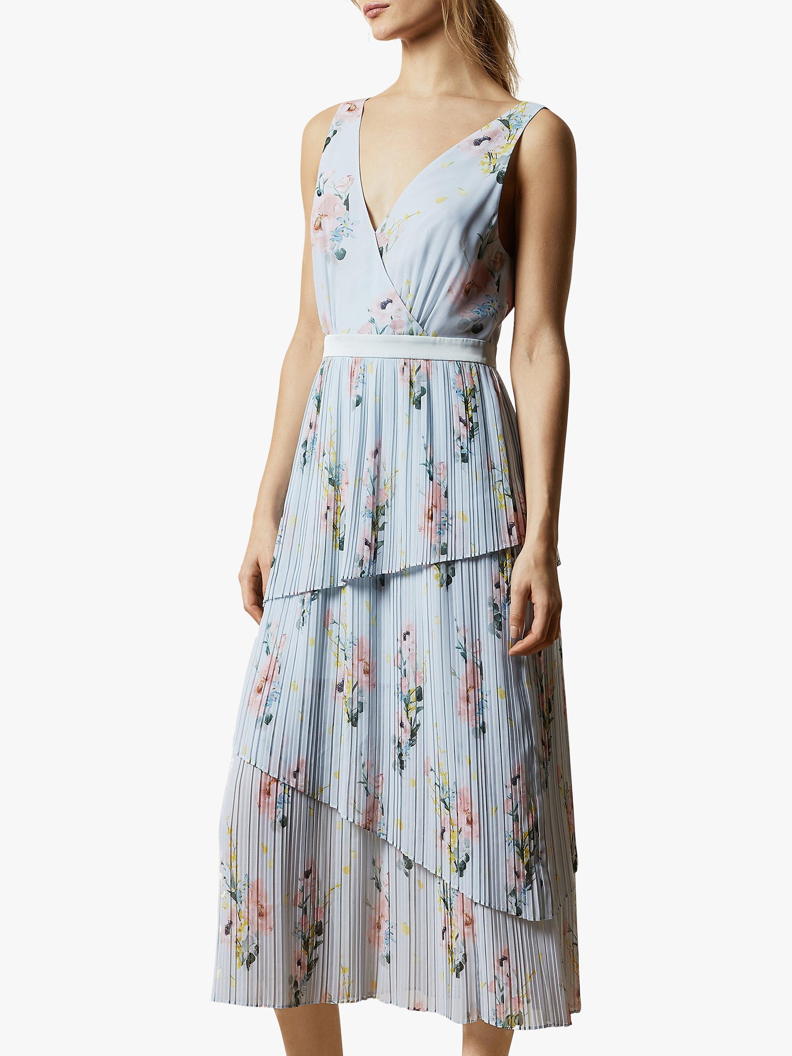 Ted Baker Orrela Woodland Sleeveless Tiered Dress