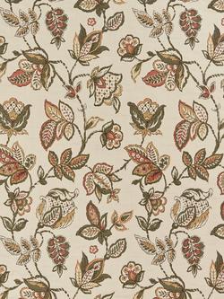 John Lewis Cordelia Floral Weave Pair Lined Pencil Pleat Curtains - view 2, Multi