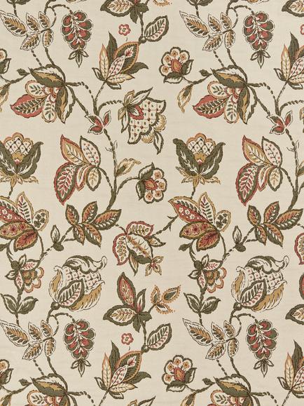 John Lewis Cordelia Floral Weave Pair Lined Pencil Pleat Curtains - view 2, Multi
