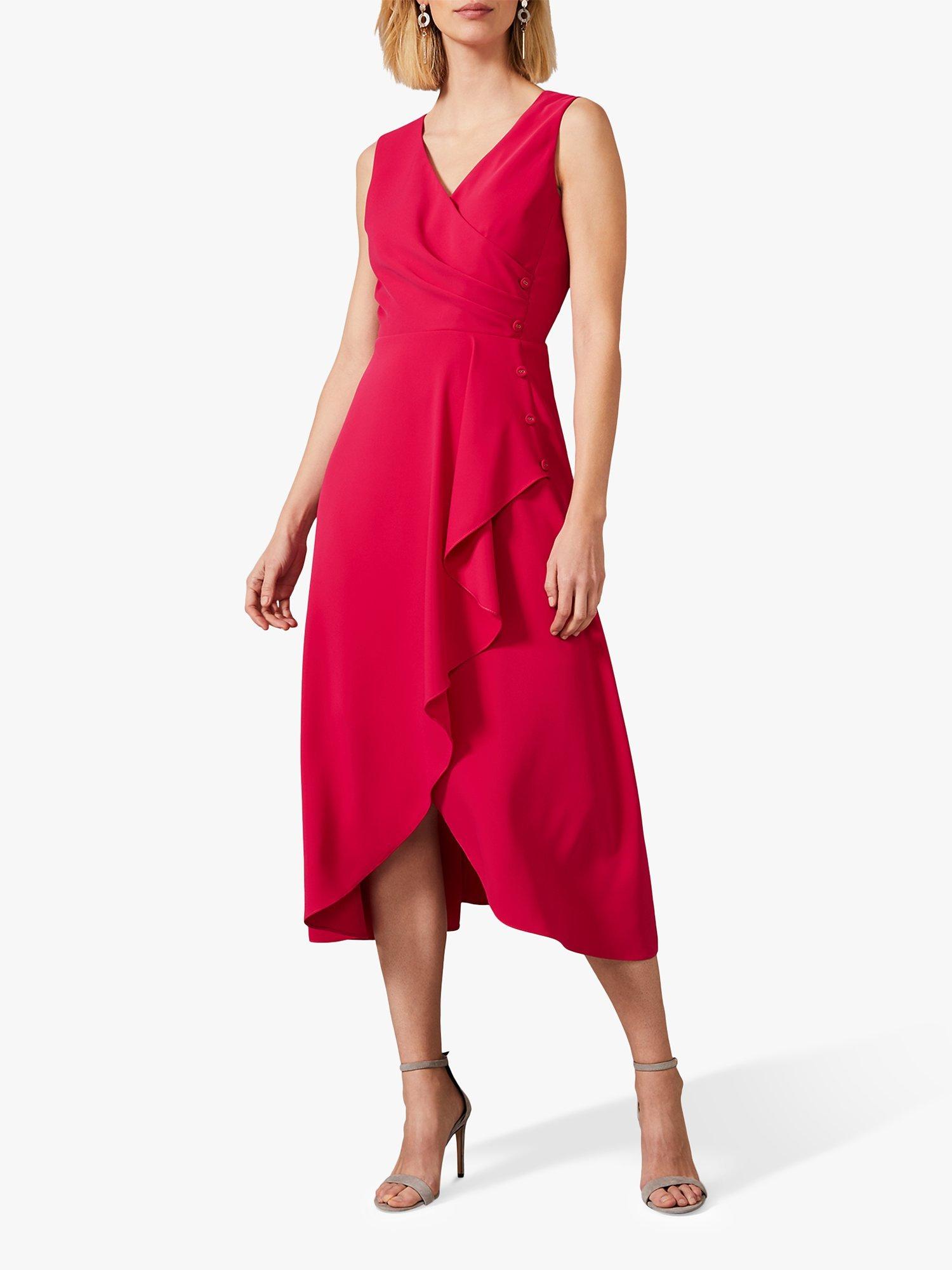 Phase Eight Mylah Button Dress, Lipstick