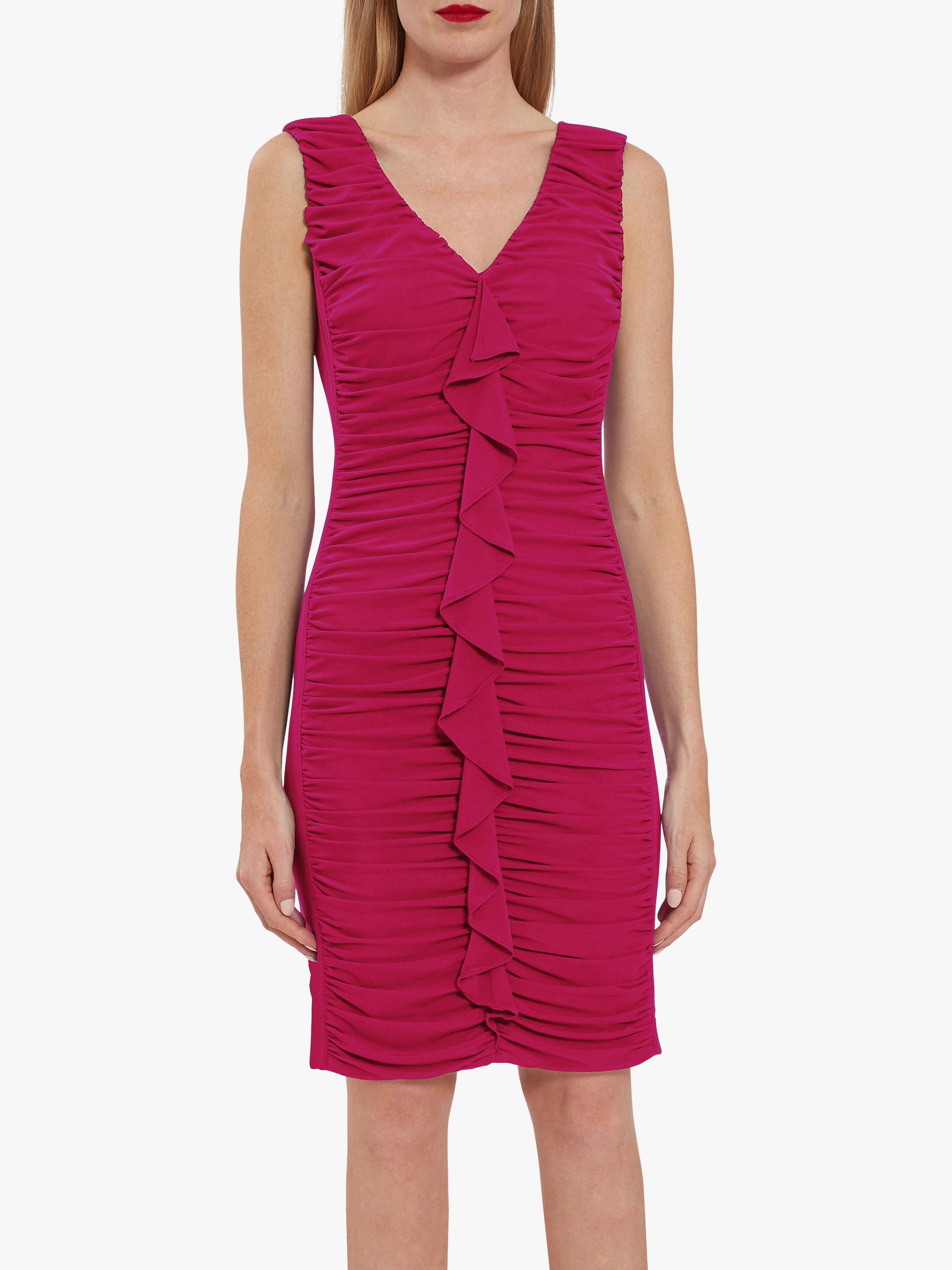 Gina Bacconi Junette Mesh Dress, Pink