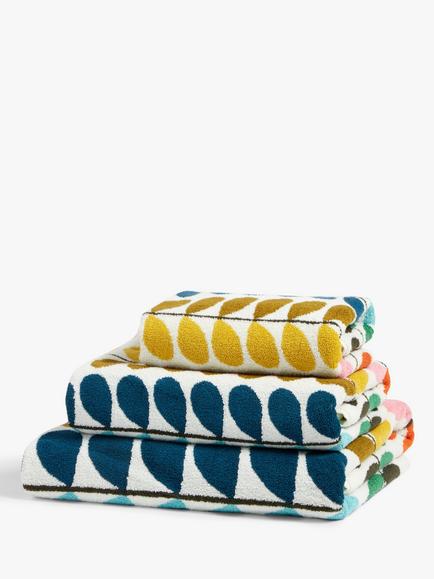 Orla Kiely Duo Stem Towels, Multi, Multi