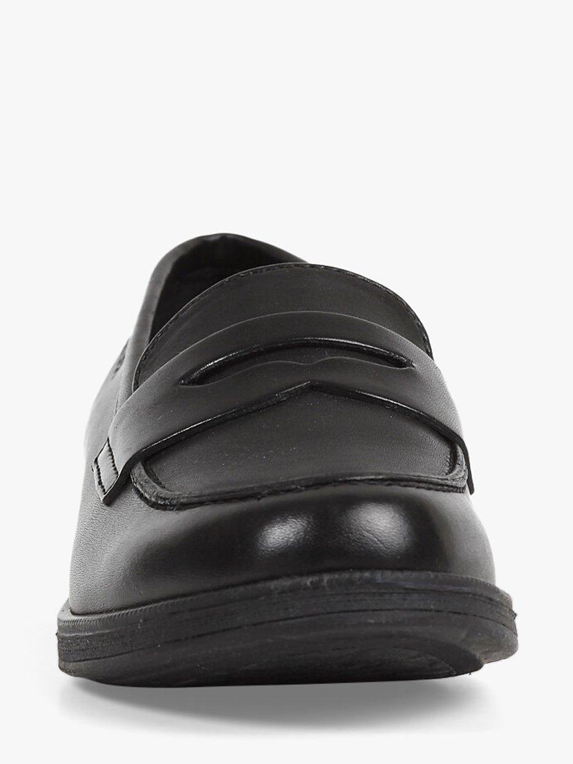 Product image 3 of 7, which shows Geox Kids' Agata Slip On Leather Loafers, Black, 26