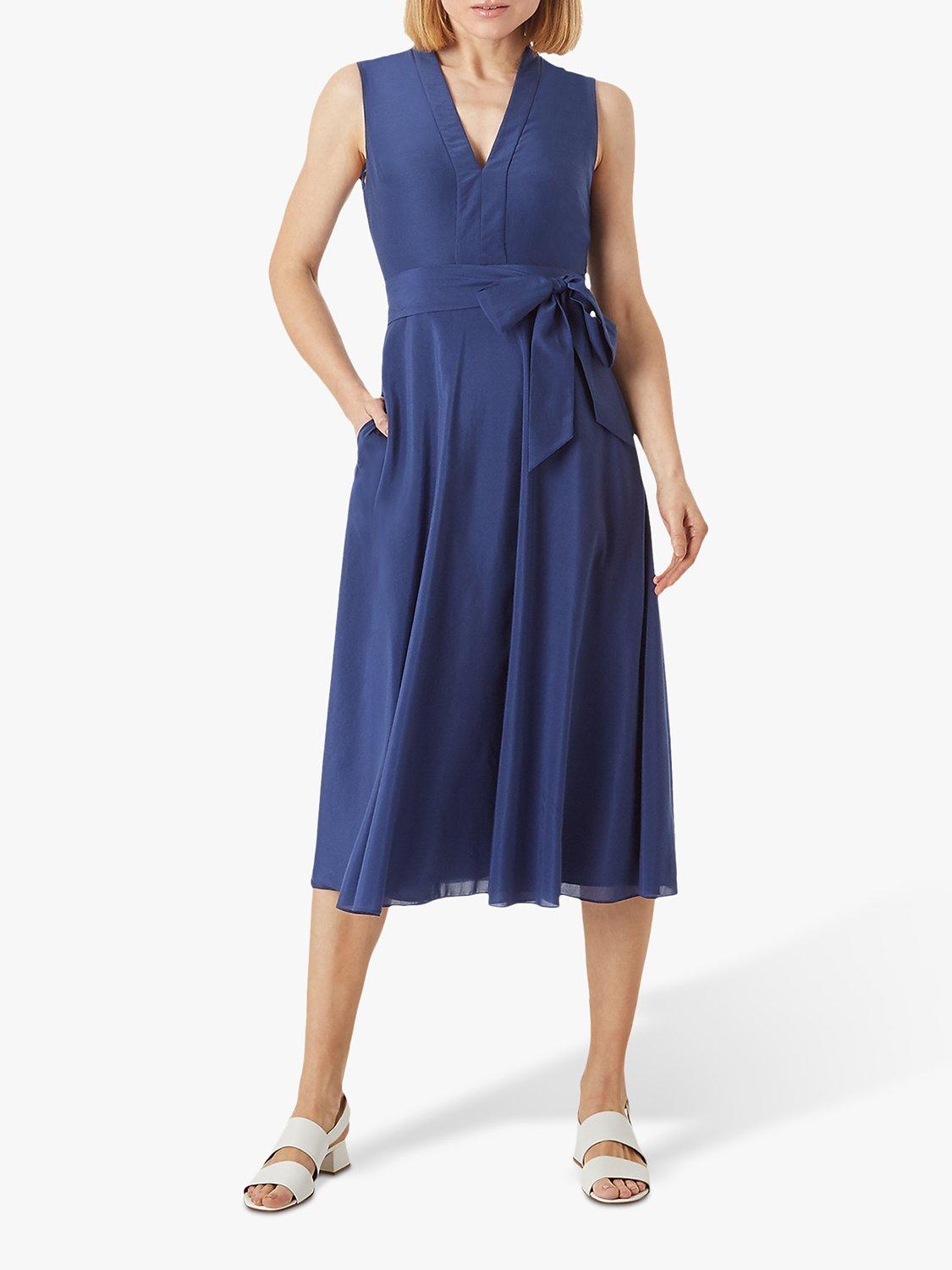 Hobbs Regina Midi Dress, French Navy