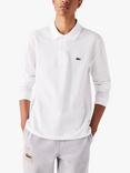 Lacoste L.13.12 Classic Regular Fit Long Sleeve Polo Shirt, 001 White