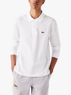 Lacoste L.13.12 Classic Classic Fit Long Sleeve Polo Shirt, 001 White