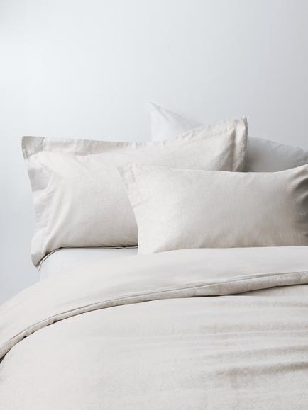 John Lewis Amie Luxe Pure Cotton Woven Jacquard Bedding, Grey