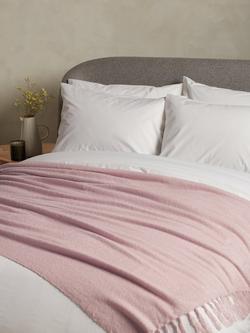 John Lewis Charlotte Bouclé Throw - view 2, Plaster