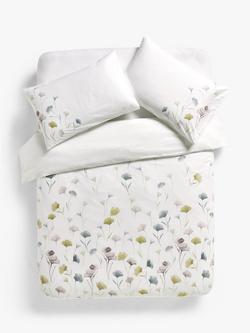 John Lewis Ginkgo Panel Duvet Cover Set, Green