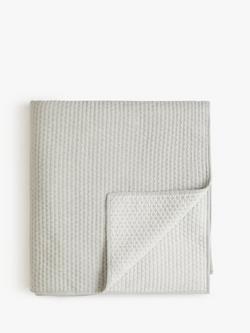 John Lewis Mini Stitch Quilted Bedspread, Grey, Grey