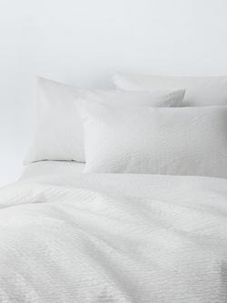 John Lewis ANYDAY Stripe Seersucker Duvet Cover Set, 