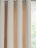 John Lewis Velvet Pair Lined Eyelet Curtains, Champagne