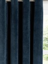 John Lewis Velvet Pair Lined Eyelet Curtains