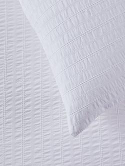 John Lewis Mini Waffle Bedding - view 2, White
