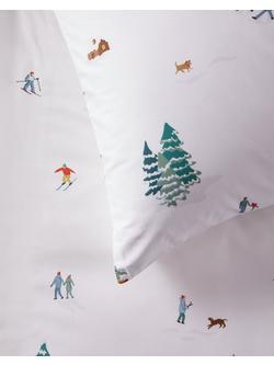 John Lewis Winter Scene Duvet Cover Set - view 2, Multi