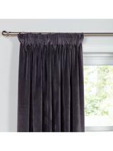 John Lewis Velvet Pair Lined Pencil Pleat Curtains