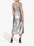Phase Eight Lainey Shimmer Sequined Midi Dress, Silver