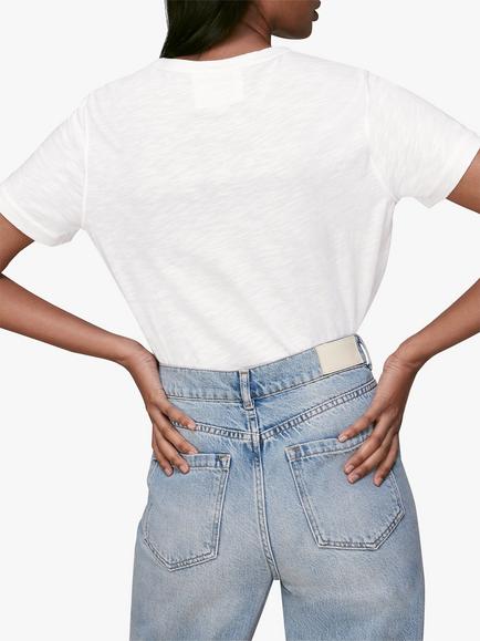 Whistles Emily Ultimate Short Sleeve T-Shirt - view 2, White
