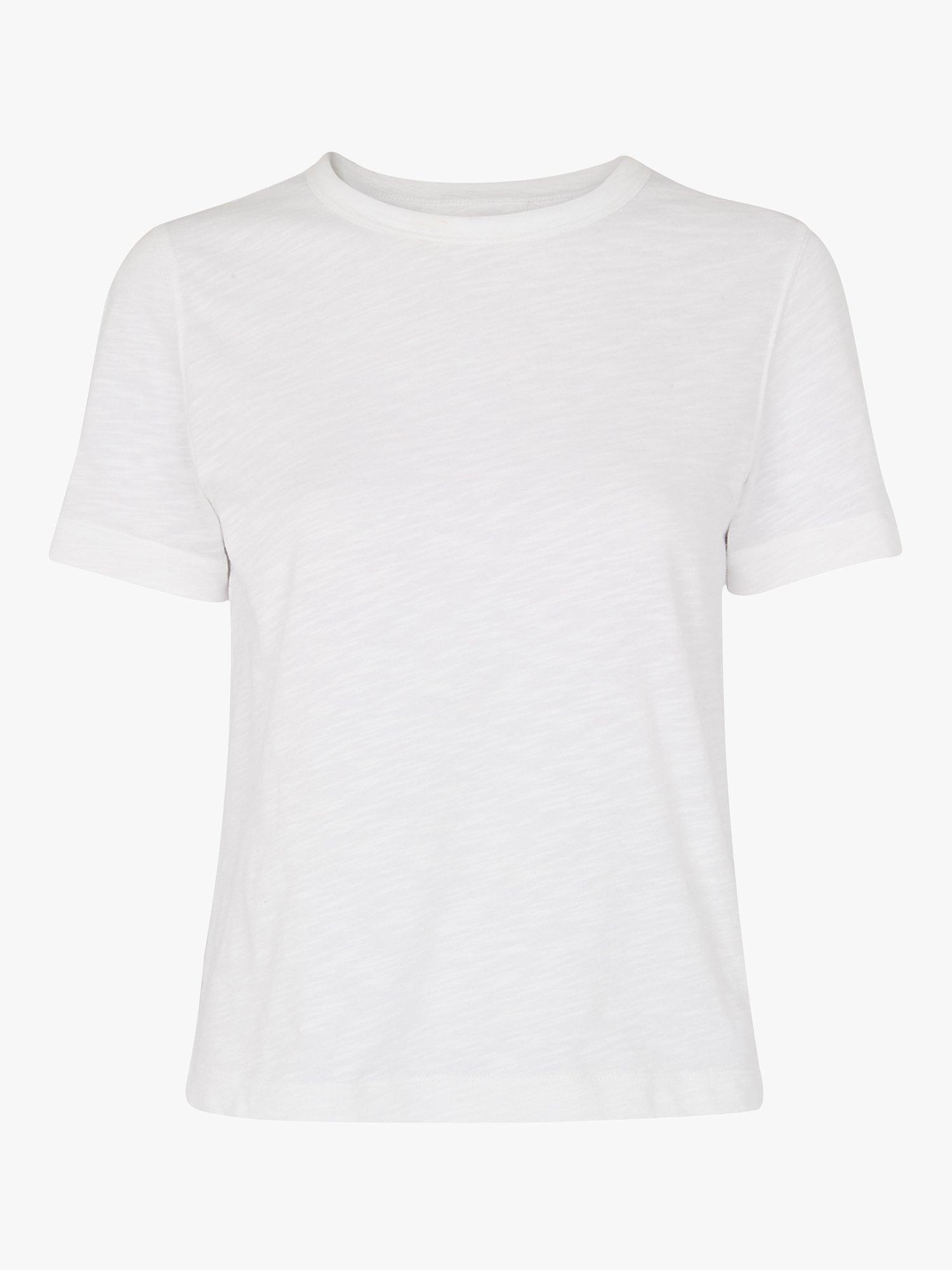 Whistles Emily Ultimate Short Sleeve T-Shirt, White, XS