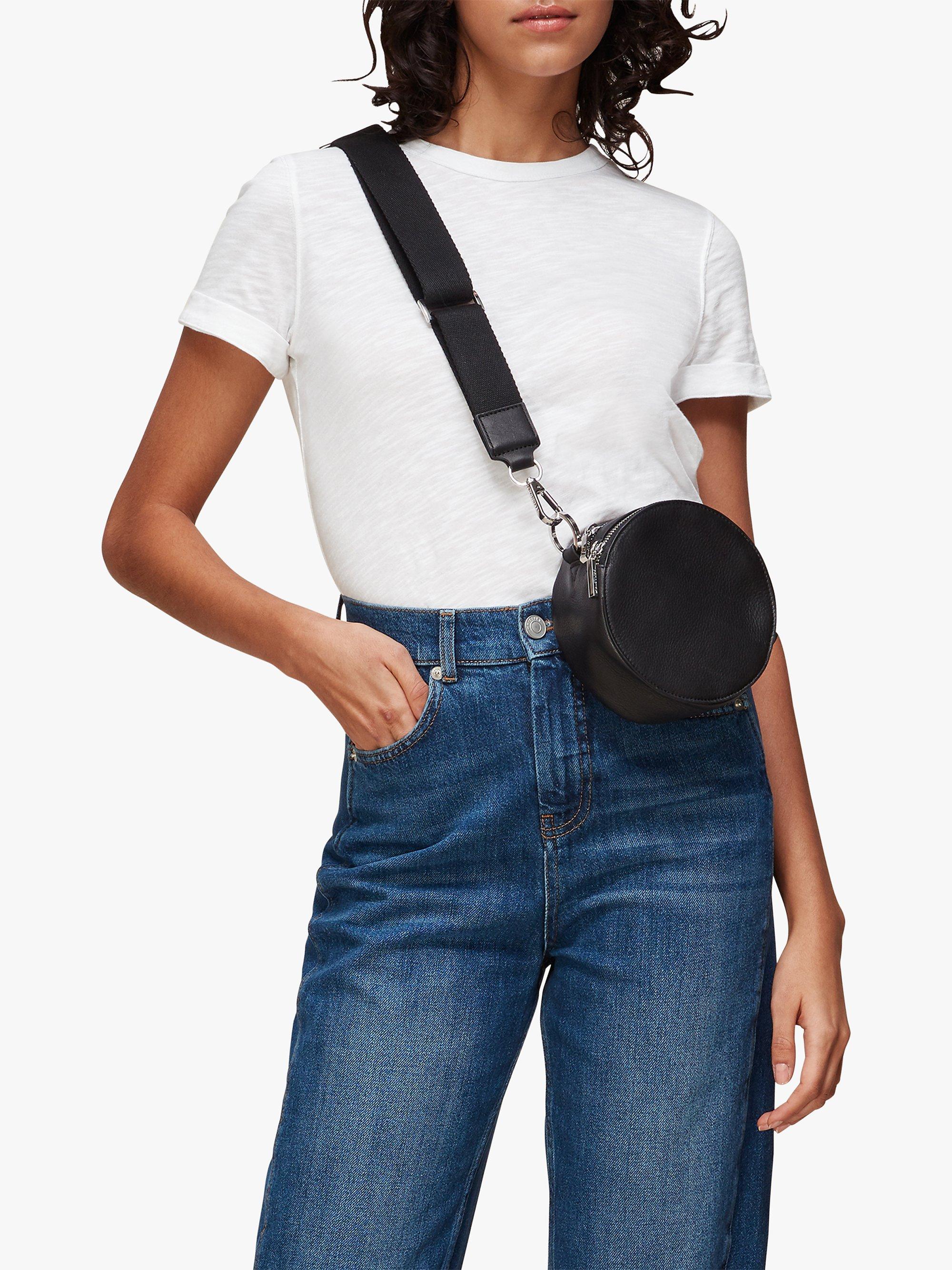 Product image 4 of 4, which shows Whistles Emily Ultimate Short Sleeve T-Shirt, White, XS