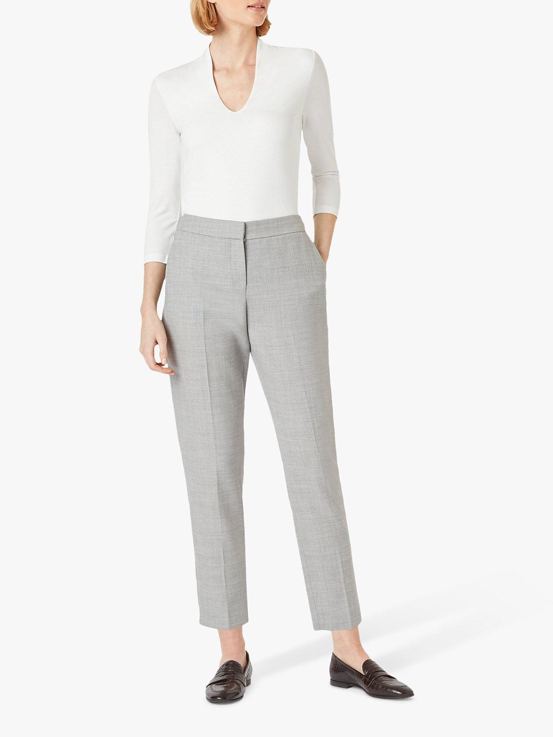 Product image 1 of 4, which shows Hobbs Aimee Stretch Top, Ivory, XS