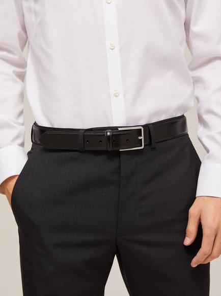 John Lewis 34mm Belt, Black - view 2, Black