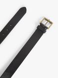 John Lewis 35mm Roller Buckle Leather Belt, Black