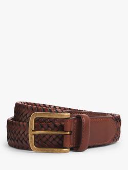 John Lewis 35mm Weave Belt, Brown