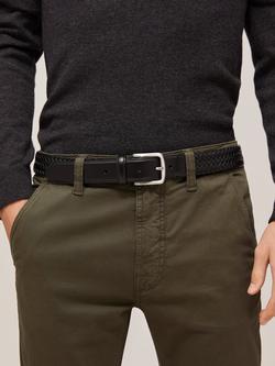 John Lewis 35mm Weave Belt - view 2, Black