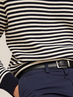 John Lewis 30mm Reversible Leather Belt, Black/Brown - view 2, Black/Brown