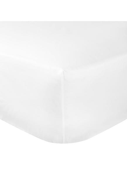 John Lewis Temperature Balance Cotton Sateen 400 Thread Count Fitted Sheet, White