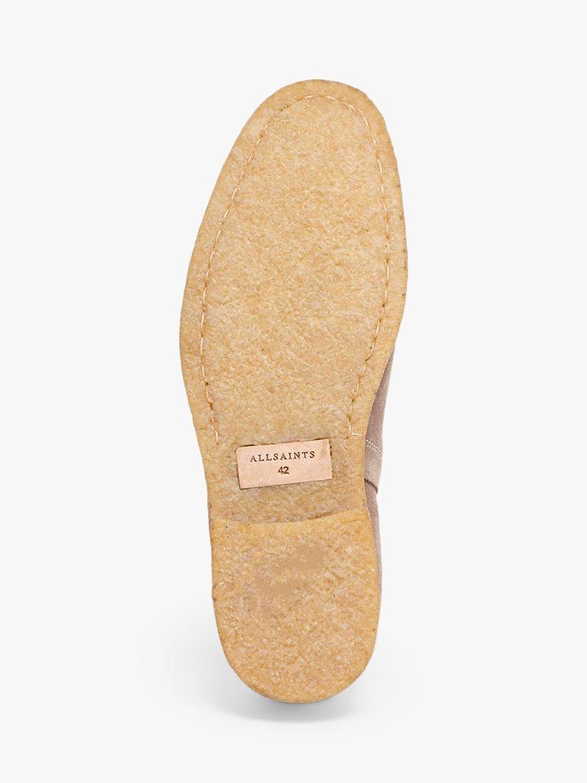 Product image 6 of 6, which shows AllSaints Rhett Suede Chelsea Boots, Taupe, 10