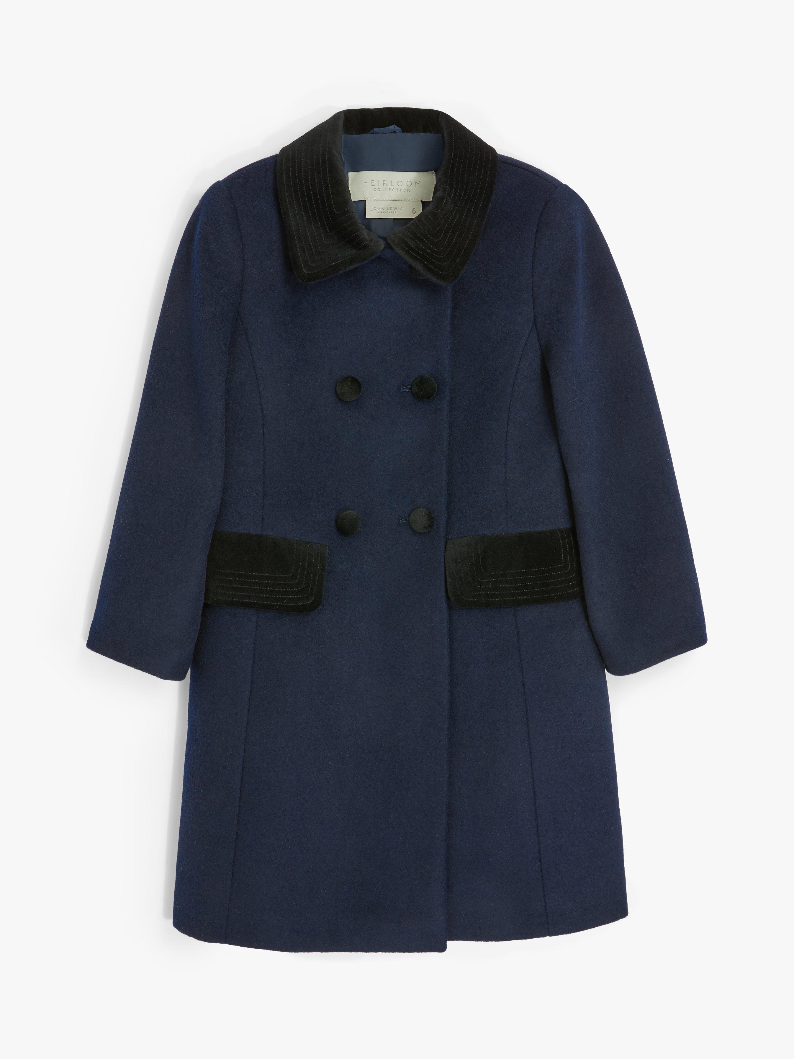 John lewis navy coat hotsell