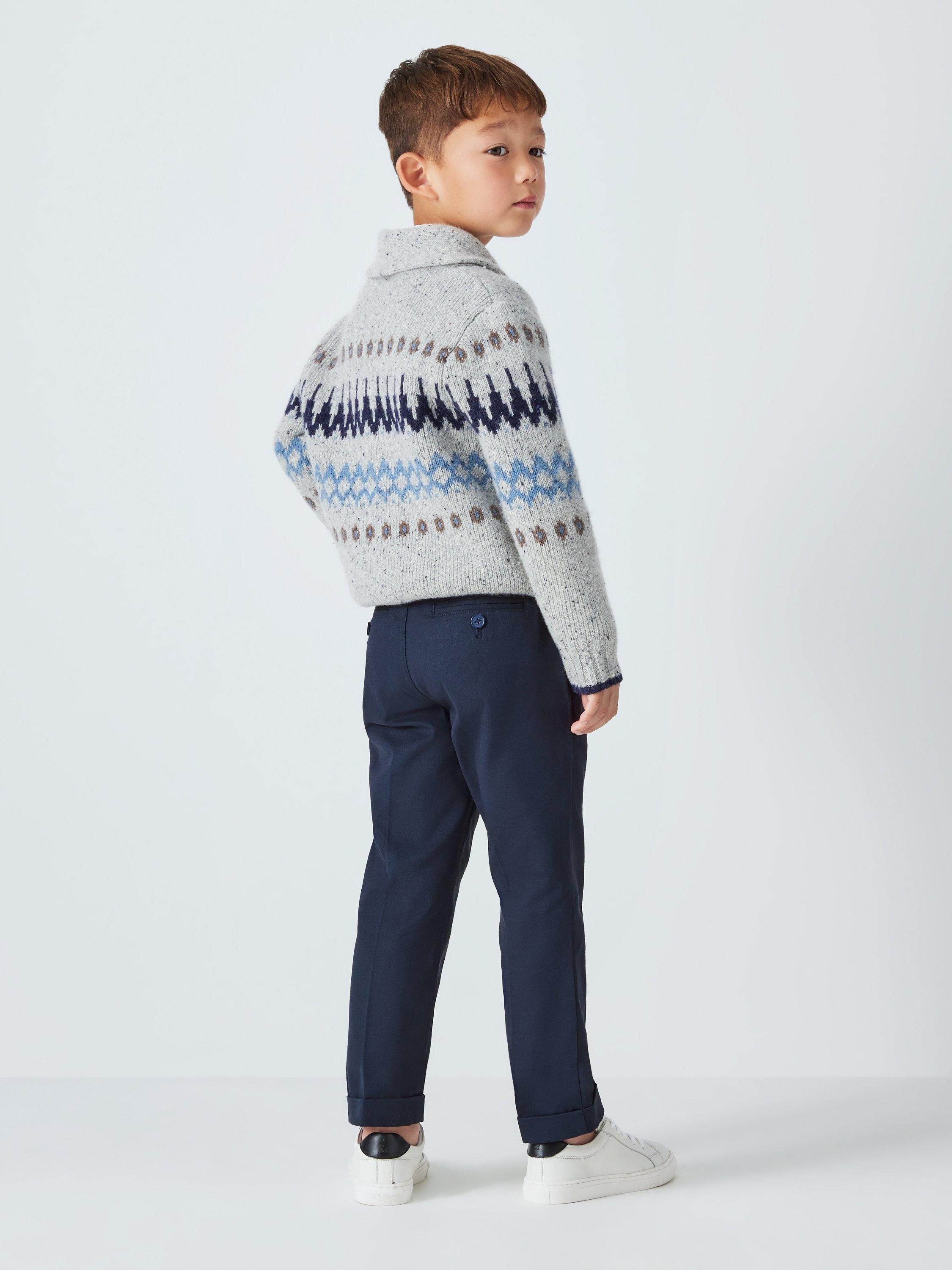 Product image 8 of 8, which shows John Lewis Heirloom Collection Kids' Chino Trousers, Navy, 2 years