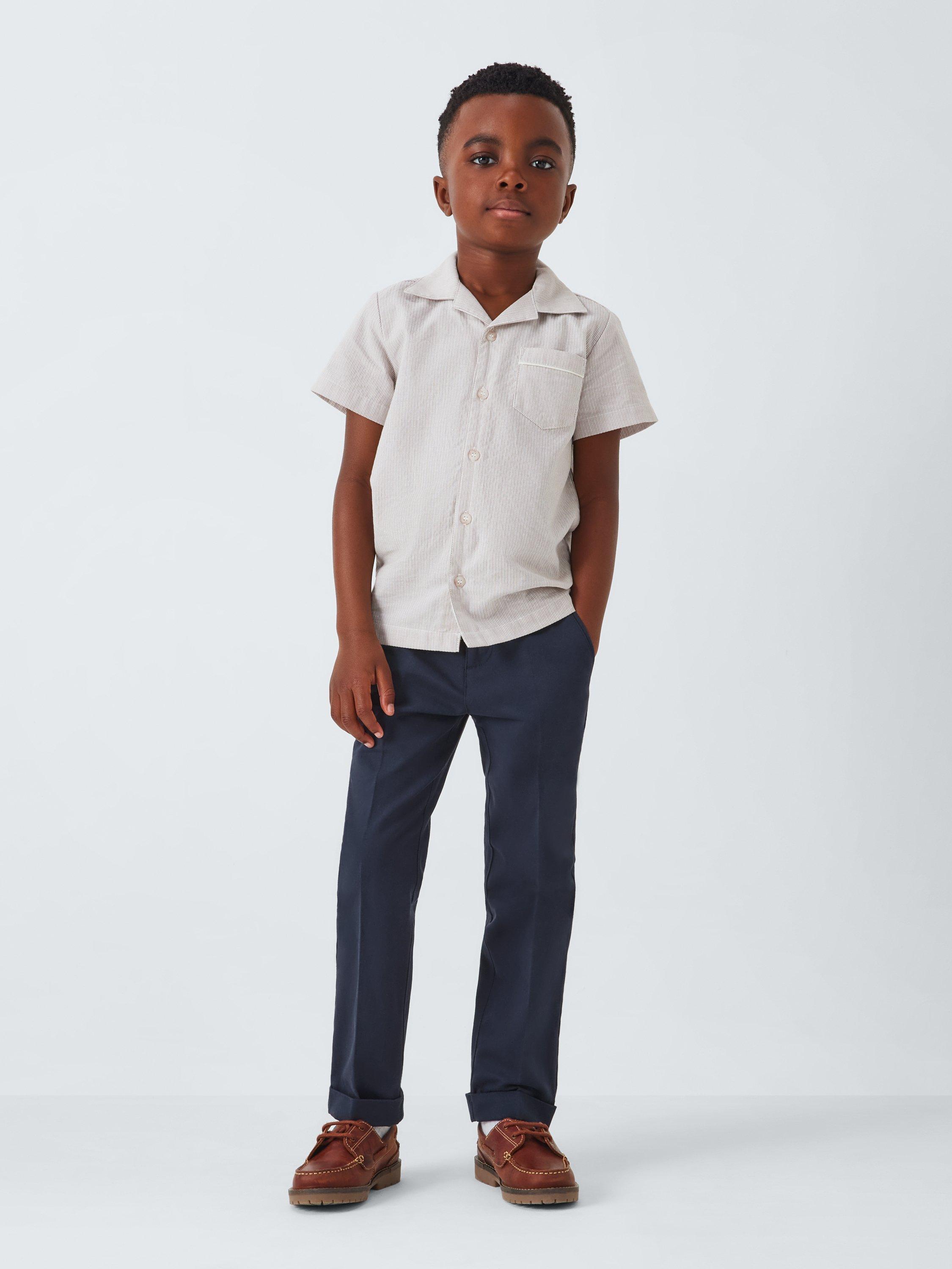 Product image 2 of 8, which shows John Lewis Heirloom Collection Kids' Chino Trousers, Navy, 2 years