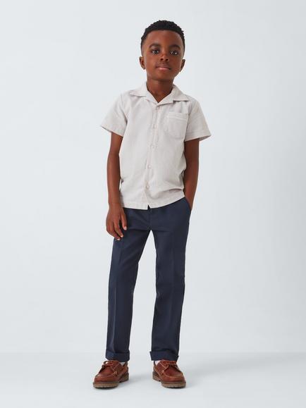 John Lewis Heirloom Collection Kids' Chino Trousers - view 2, Navy