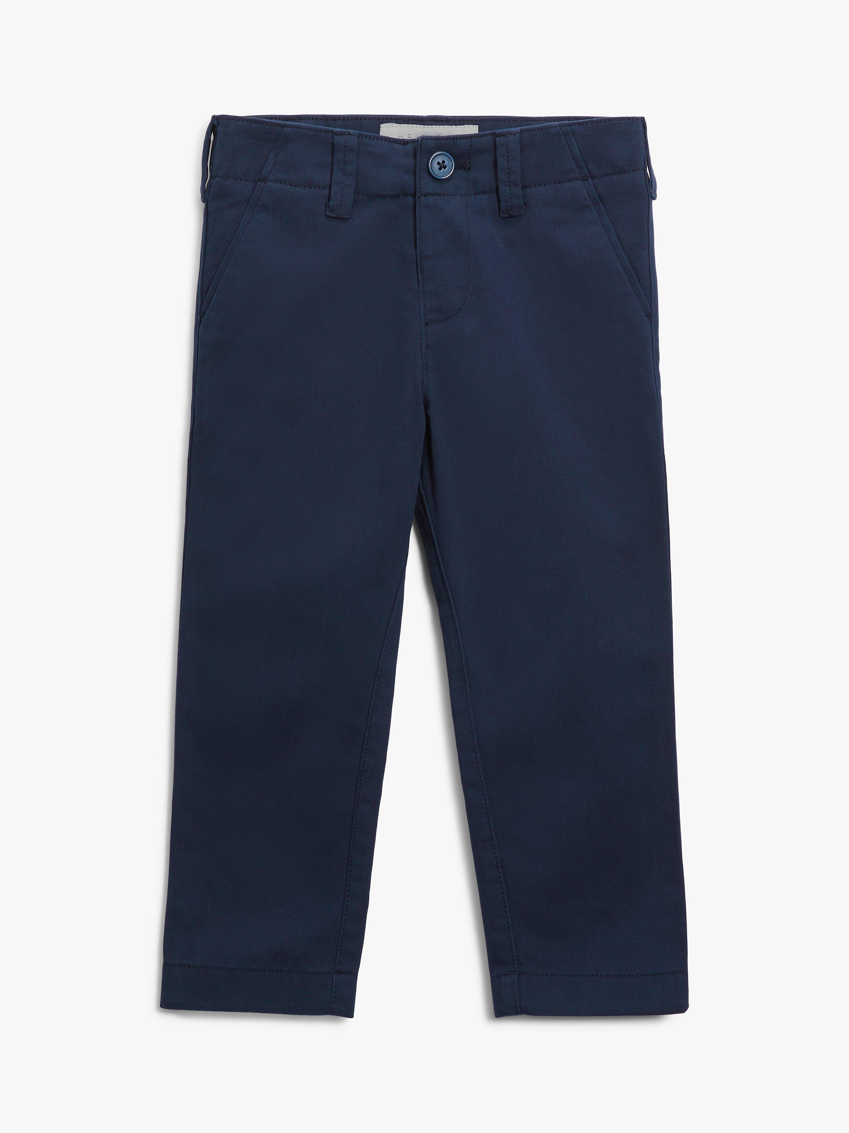 Product image 3 of 8, which shows John Lewis Heirloom Collection Kids' Chino Trousers, Navy, 2 years