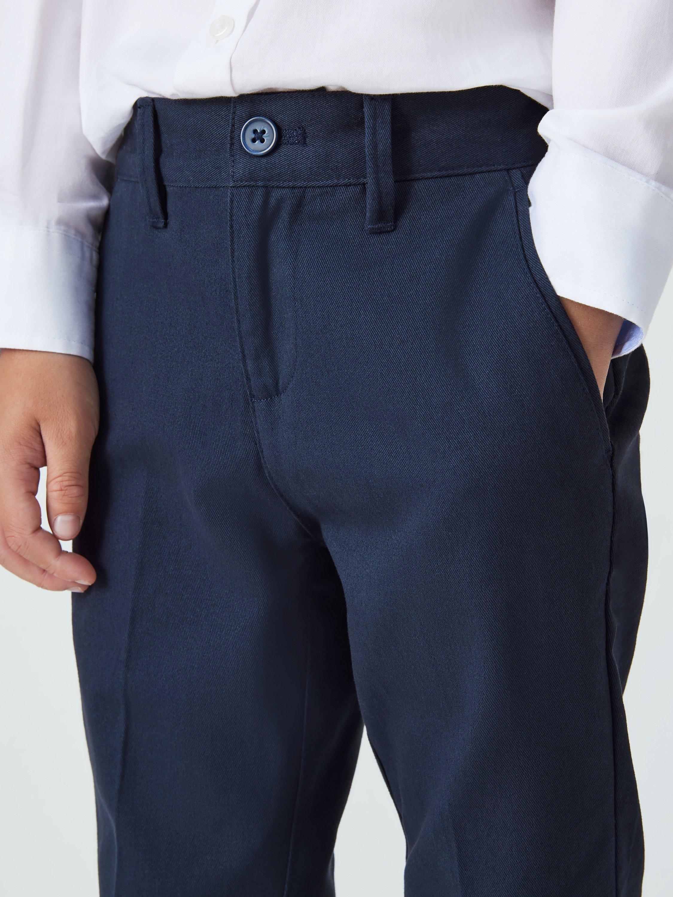 Product image 6 of 8, which shows John Lewis Heirloom Collection Kids' Chino Trousers, Navy, 2 years