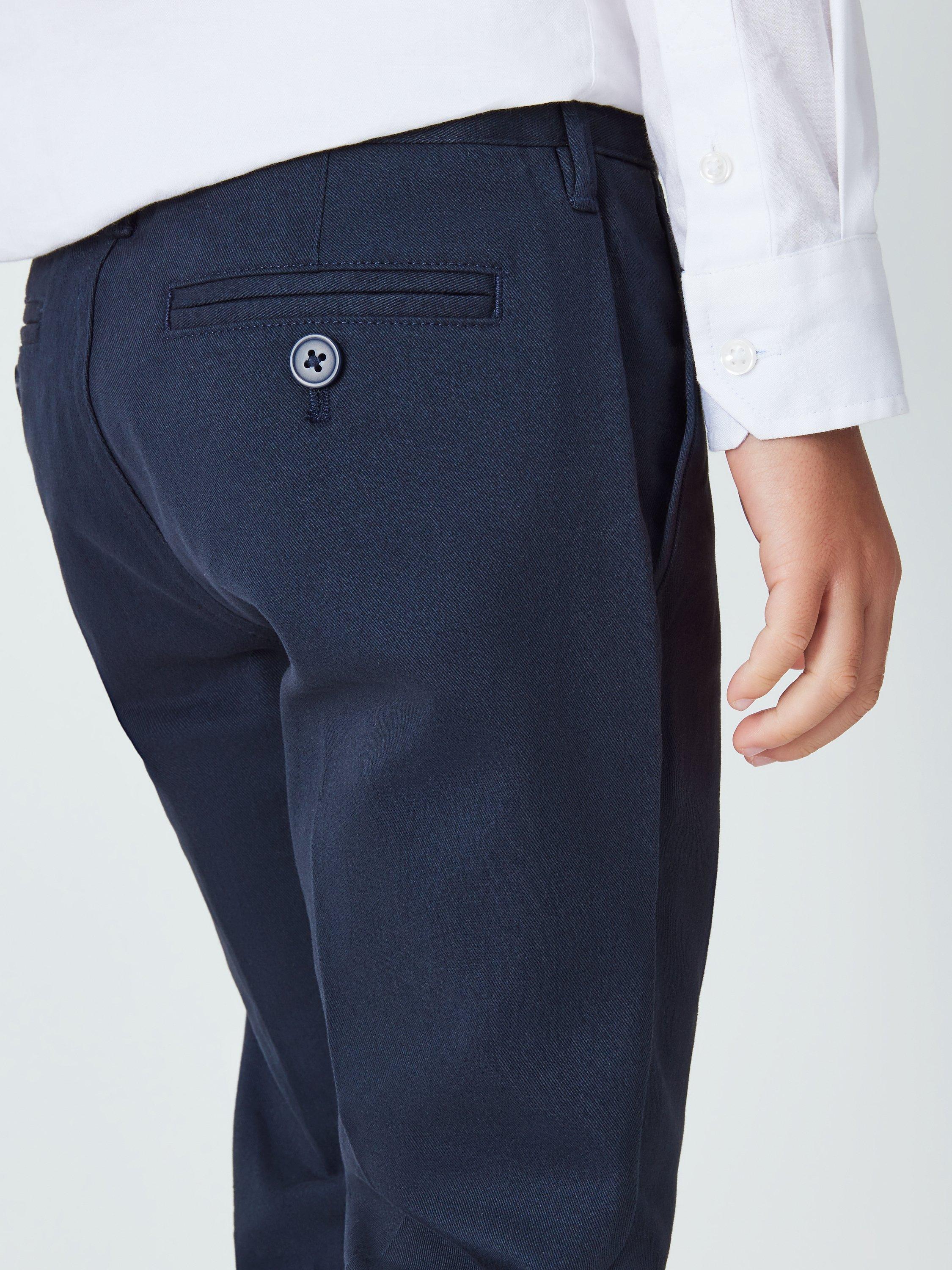 Product image 7 of 8, which shows John Lewis Heirloom Collection Kids' Chino Trousers, Navy, 2 years
