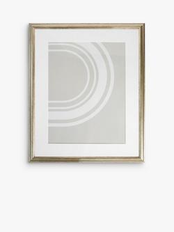 John Lewis Ribbed Poster Frame & Mount, Champagne, Champagne