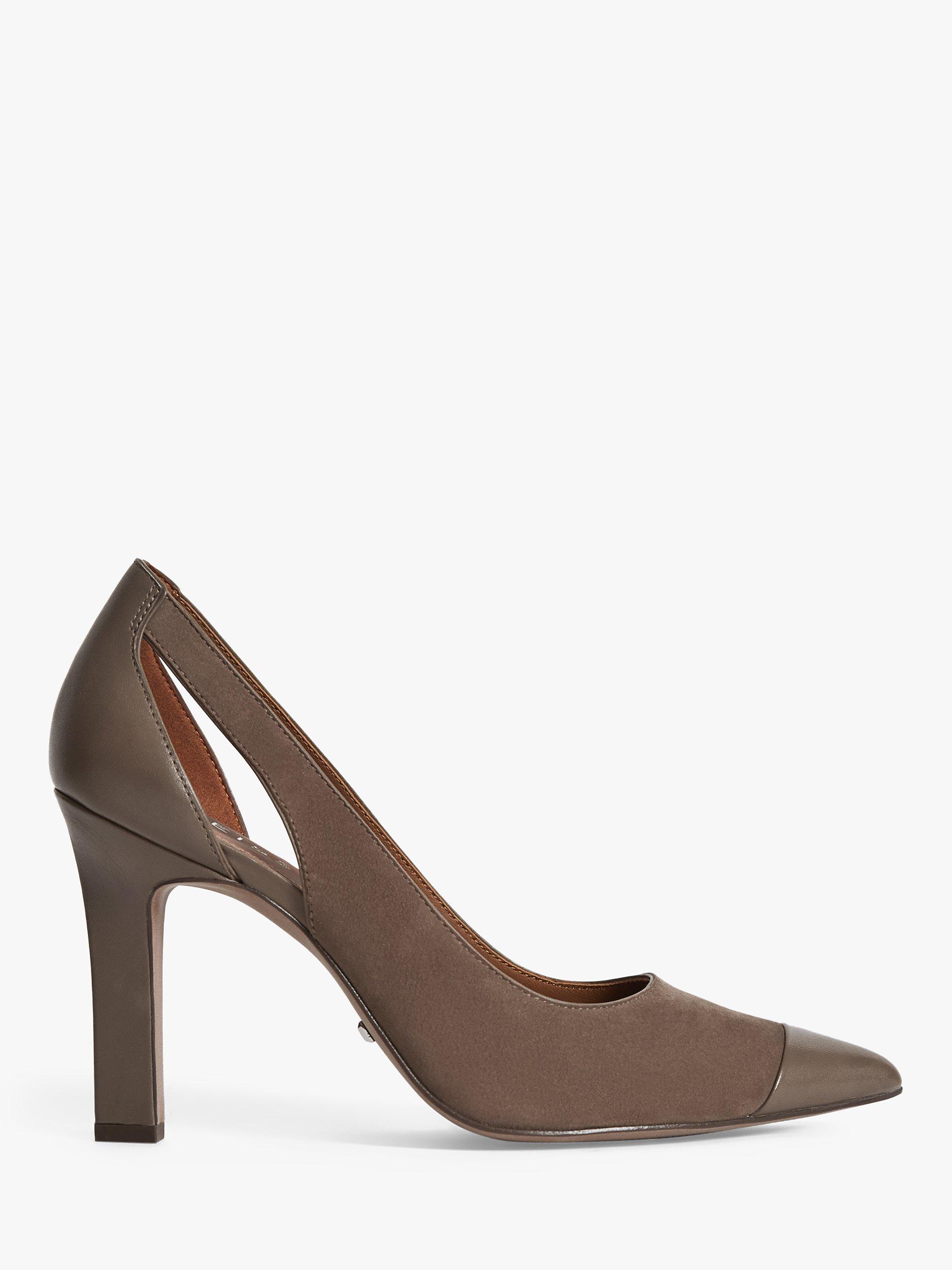 Reiss Samara Leather Pointed Toe Court Shoes