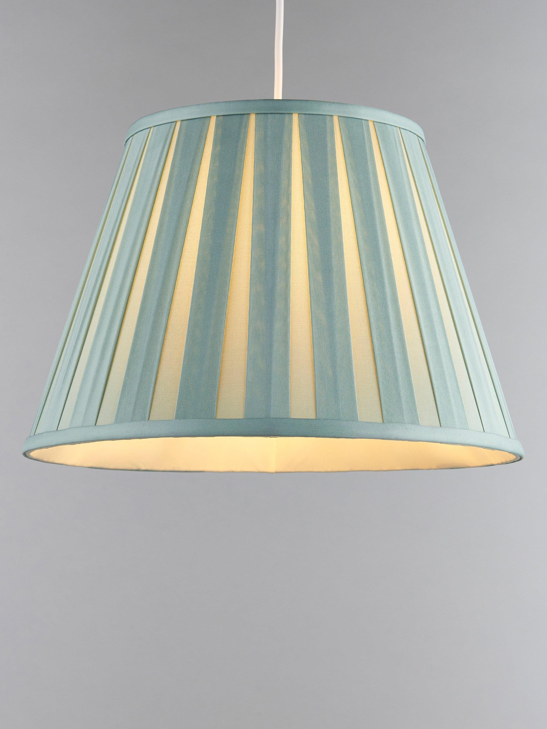 John Lewis Oratorio Silk Tapered Lampshade Duck Egg Dia.45cm
