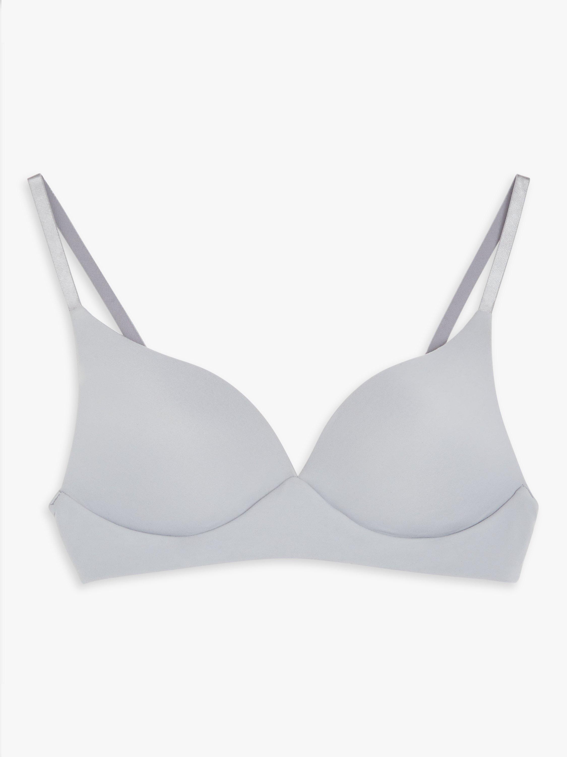 John Lewis ANYDAY Willow Non-Wired Bra, Grey, 30C