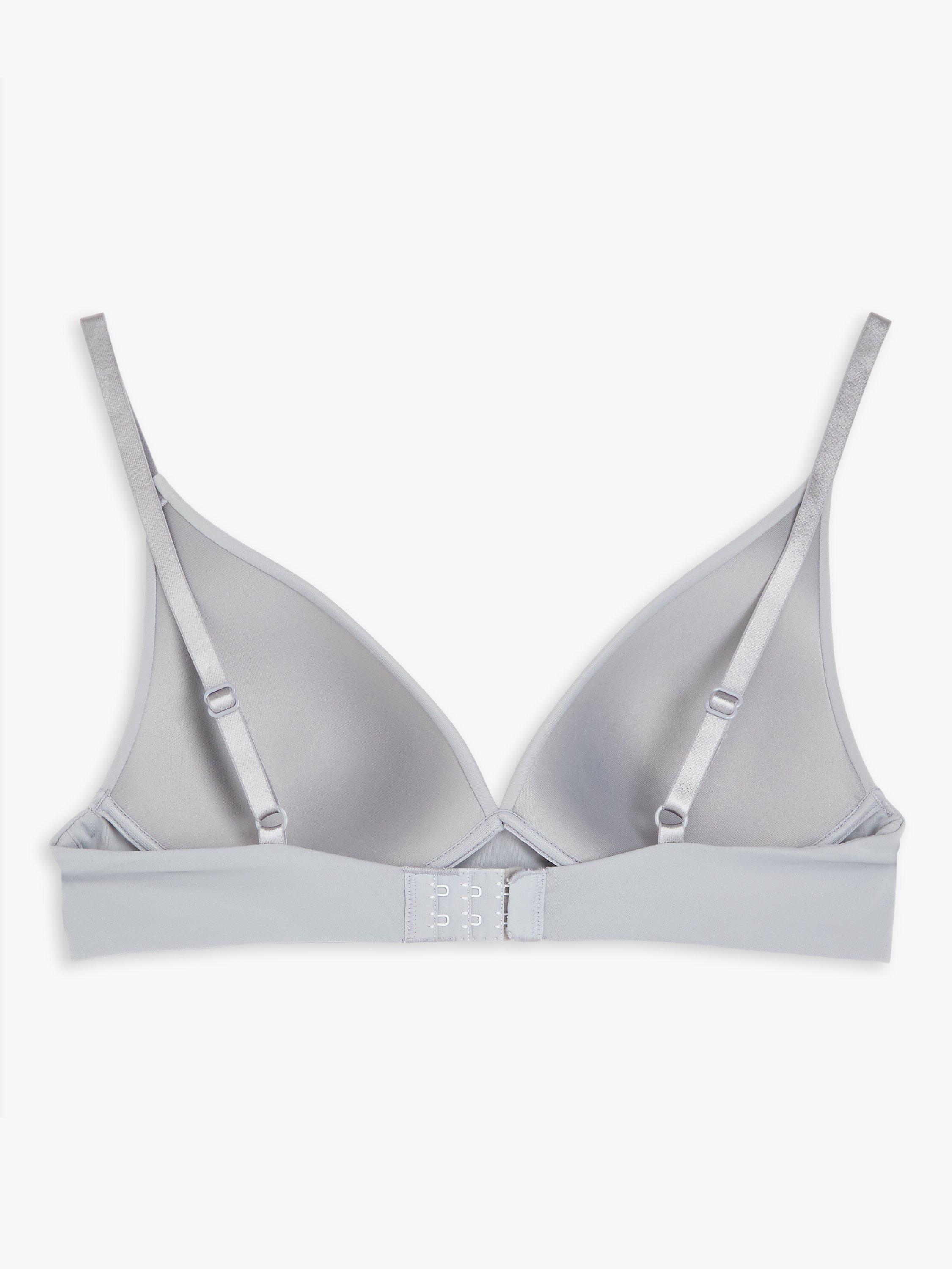 John Lewis ANYDAY Willow Non-Wired Bra, Grey, 30C